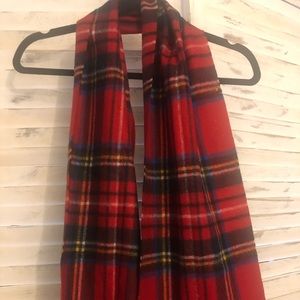 Red plaid scarf